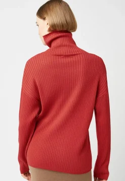 Femme Rodier Pulls^Pull Ornella large col roulé orange rouille