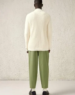 Homme Bellerose Pulls^Pull épais en Maille côtelée de Coton Racar écru