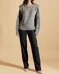 Pull Pauline gris-Belair Discount