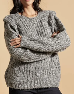 Pull Pauline gris-Belair Discount