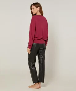 Femme Rodier Pulls^Pull Petronille en Laine mélangée rouge grenat