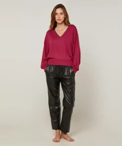 Femme Rodier Pulls^Pull Petronille en Laine mélangée rouge grenat