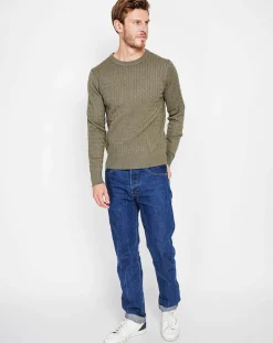 Homme Cachemire & Jo Pulls^Pull Pierre kaki