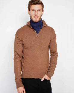 Homme Cachemire & Jo Pulls^Pull Pierre marron