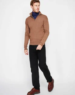 Homme Cachemire & Jo Pulls^Pull Pierre marron