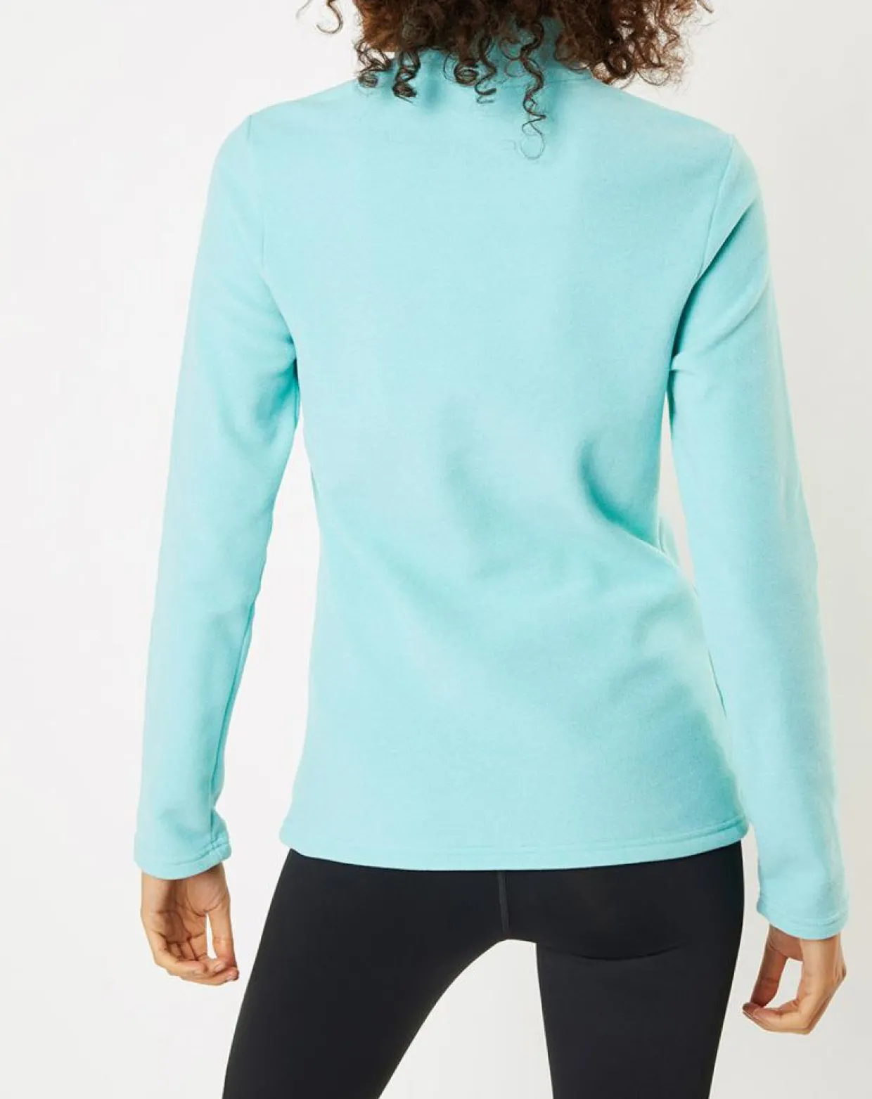 Femme Odlo Pulls^Pull polaire technique col zippé Roy vert/bleu