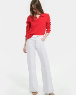 Pull Polo rouge-Zapa Discount
