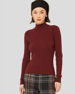 Femme Tara Jarmon Pulls^Pull Prudie bordeaux