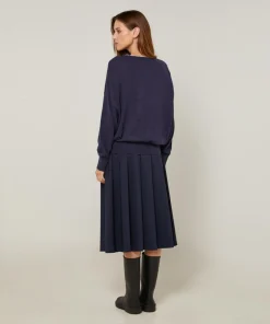 Pull Roxane 100% Laine mélangée bleu denim-Rodier Best