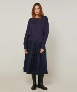 Pull Roxane 100% Laine mélangée bleu denim-Rodier Best