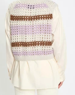 Femme Marc O'Polo Pulls^Pull sans manches 100% Laine Tricot multicolore
