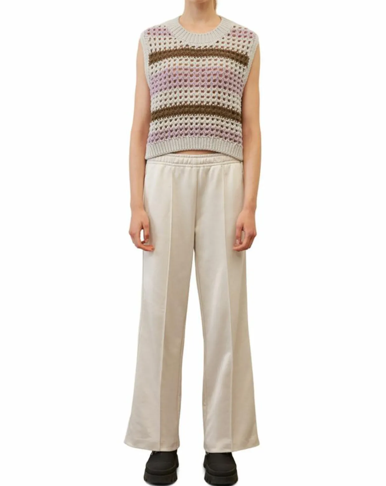 Femme Marc O'Polo Pulls^Pull sans manches 100% Laine Tricot multicolore