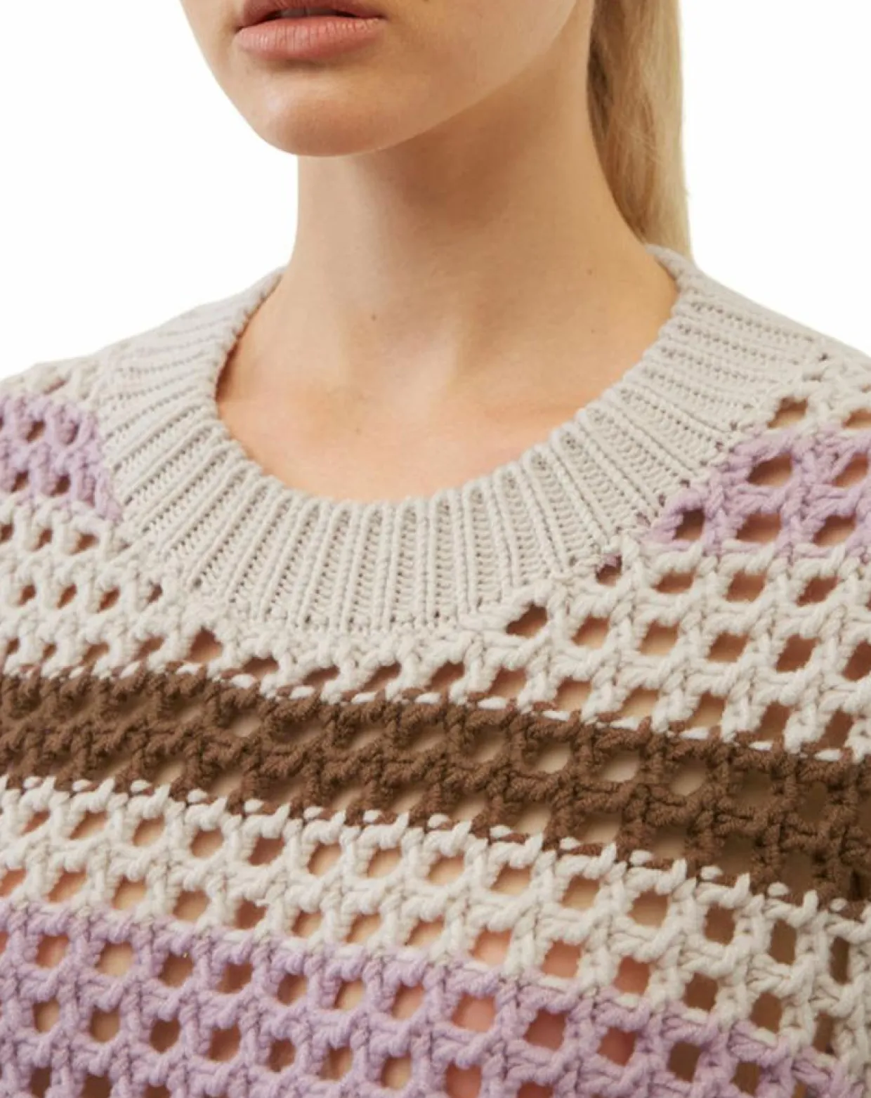 Femme Marc O'Polo Pulls^Pull sans manches 100% Laine Tricot multicolore