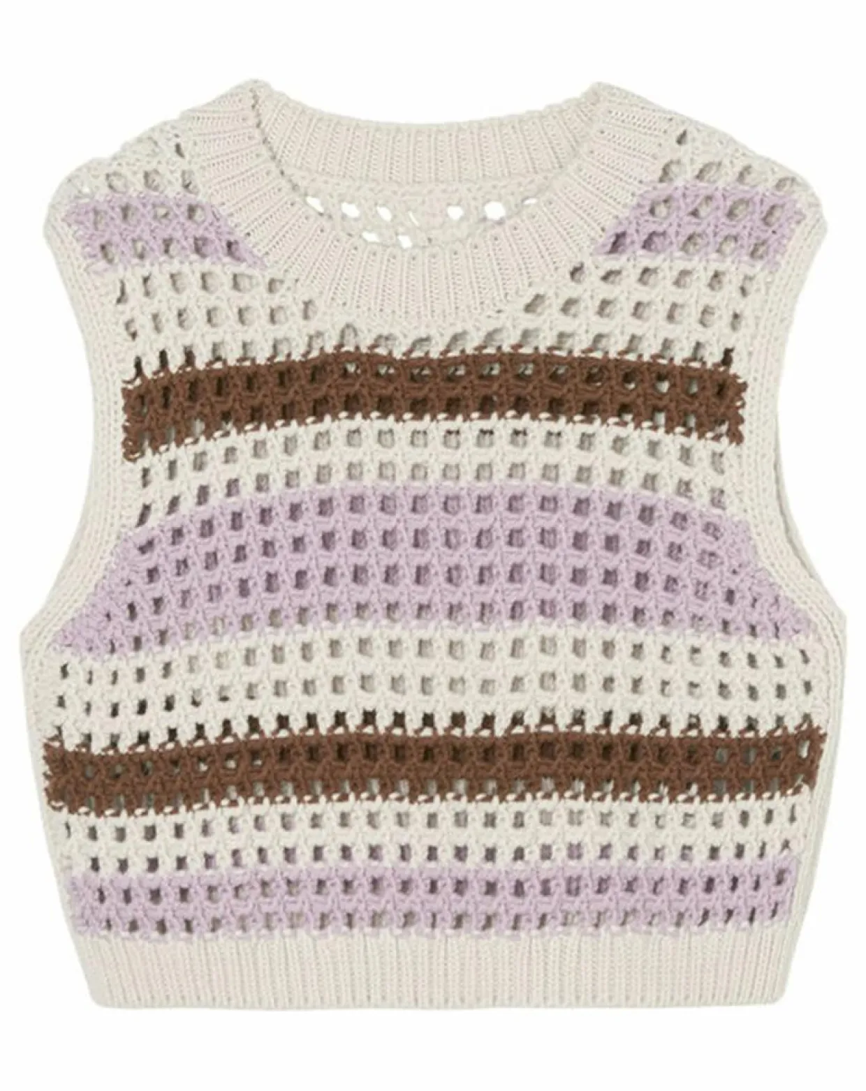 Femme Marc O'Polo Pulls^Pull sans manches 100% Laine Tricot multicolore