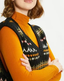 Pull sans manches col V multicolore-Scotch & Soda Online