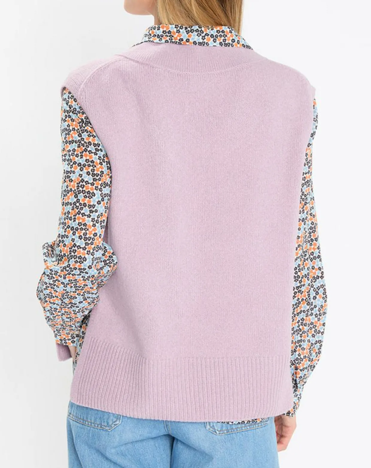 Femme Marc O'Polo Pulls^Pull sans manches en Laine mélangée violet clair