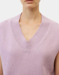 Femme Marc O'Polo Pulls^Pull sans manches en Laine mélangée violet clair