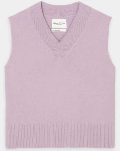 Femme Marc O'Polo Pulls^Pull sans manches en Laine mélangée violet clair
