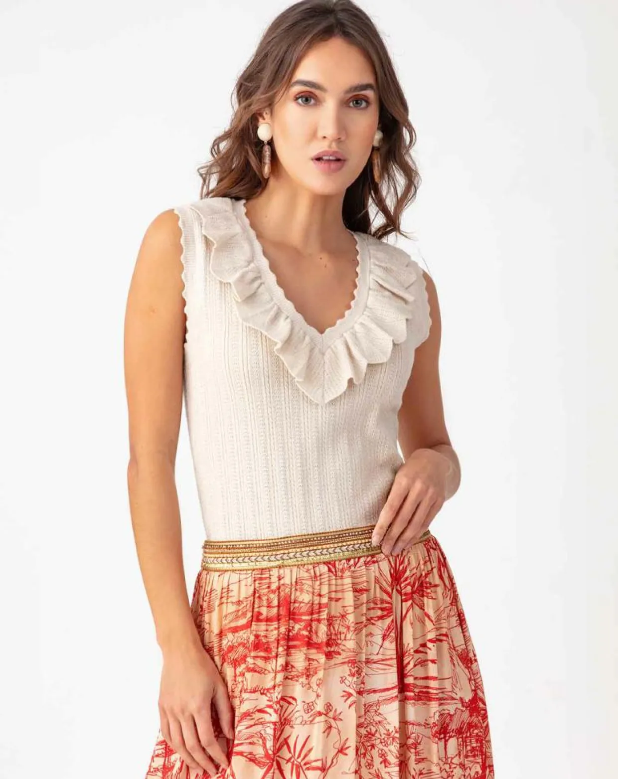 Femme Bleu Blanc Rouge Pulls^Pull Sara ivoire