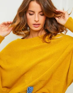 Femme Fleur de cachemire Pulls^Pull Sarah moutarde