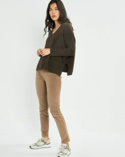 Pull Seven moka-Lauren Vidal Outlet