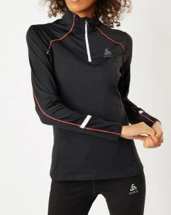Pull technique zip Sengg noir/blanc/rose-Odlo New