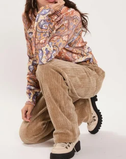 Femme Manoush Pulls^Pull Torsade imprimé violet/multicolore