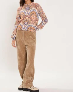 Femme Manoush Pulls^Pull Torsade imprimé violet/multicolore
