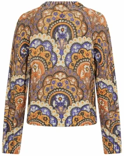 Femme Manoush Pulls^Pull Torsade imprimé violet/multicolore