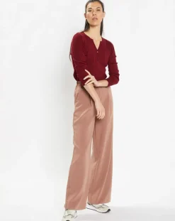 Femme Galeries Lafayette Pulls^Pull tunisien en Maille côtelée Fya bordeaux