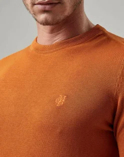 Pull Uni Coton Organic orange-Marc O'Polo