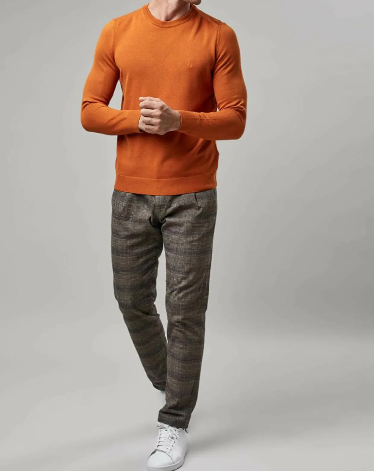 Pull Uni Coton Organic orange-Marc O'Polo