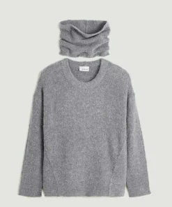 Femme Rodier Pulls^Pull Valériane col amovible gris moyen