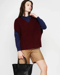 Femme Cachemire & Jo Pulls^Pull Victoire bordeaux