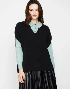 Pull Victoire noir-Cachemire & Jo Outlet
