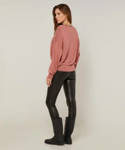 Femme Rodier Pulls^Pull Yolande en Laine mélangée bois de rose
