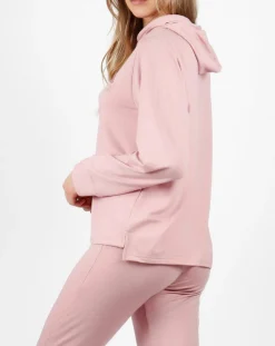 Femme Admas Lingerie, Nuit^Pyjama à capuche Make it Happen rose