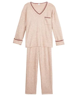 Femme Le Chat Lingerie, Nuit^Pyjama Alpaga beige rose