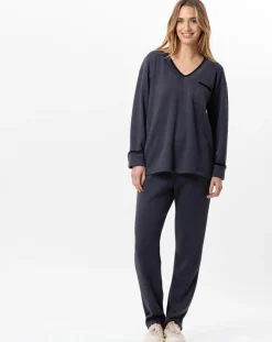 Femme Le Chat Lingerie, Nuit^Pyjama Alpaga marine