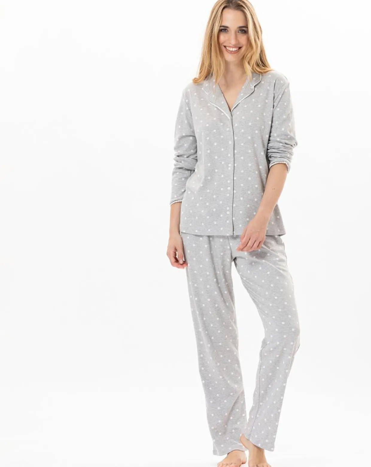 Femme Le Chat Lingerie, Nuit^Pyjama Chamade gris chiné