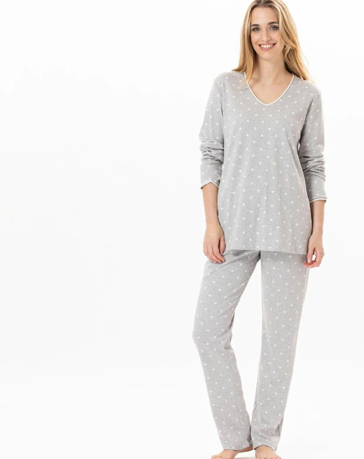 Femme Le Chat Lingerie, Nuit^Pyjama Chamade gris chiné