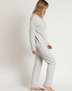 Femme Admas Lingerie, Nuit^Pyjama Classic Soft Mod A gris chiné