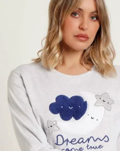 Femme Admas Lingerie, Nuit^Pyjama Dreams Come True A gris chiné