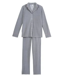 Femme Le Chat Lingerie, Nuit^Pyjama en micropolaire Douce gris chiné