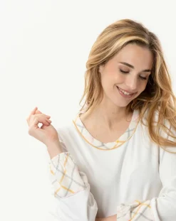 Pyjama Felicita écru/multicolore-Le Chat Outlet