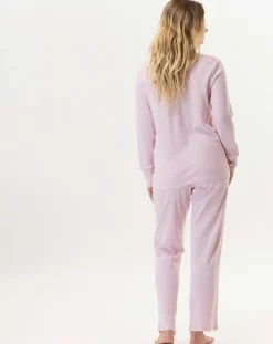 Femme Le Chat Lingerie, Nuit^Pyjama Garance rose/blanc