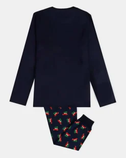 Enfant Mr Wonderful Garçon^Pyjama haut à manches longues & pantalon bleu marine