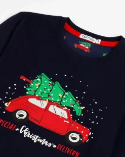 Enfant Mr Wonderful Garçon^Pyjama haut à manches longues & pantalon bleu marine