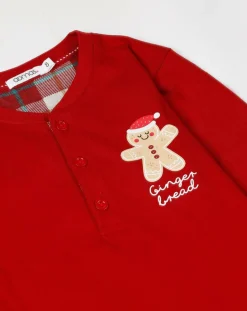 Pyjama haut à manches longues & pantalon rouge-Admas Outlet