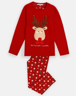 Pyjama haut à manches longues & pantalon rouge-Mr Wonderful Outlet